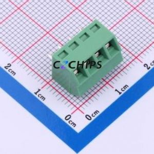 MX127S-3.5-04P-GN01-Cu-Y-A Screw Terminal Block Through hole Component (THT),P=3.5mm Connector 1x4P 3.5mm Green Through Hole - Product Image 1
