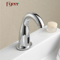 Robinet de lavabo automatique Fyeer en laiton massif chromé