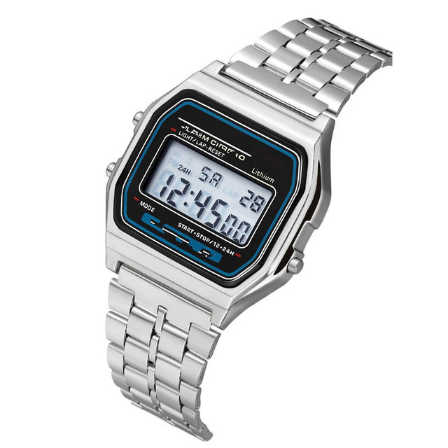 Compact Square - Cased Digital Watch Small in Size Big on Functionality