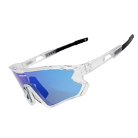 Haute Qualité Cyclisme Lunettes De Soleil Interchangeables Polarisées Protection Uv Blanc