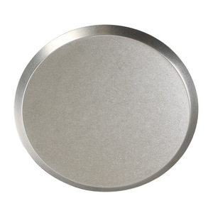 Vintage Stainless Steel Round Plate Industrial Style Barbecue Plate Party Hotel Coffee Use Solid Color Disc - Product Image 5