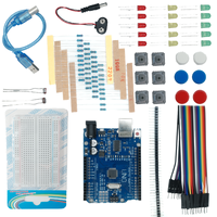 Kit de démarrage électronique DIY 12-en-1, carte de circuit compatible UNO R3, éducation STEAM à la programmation et à l'ingénierie pour les étudiants
