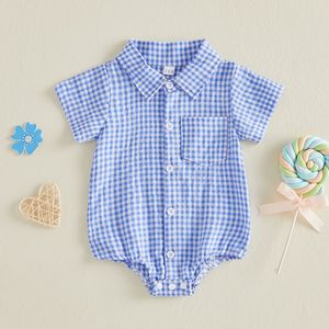 Vestiti Estivi per Neonati, Tutina a Maniche Corte a Quadri per Bambino <span class=keywords><strong>12</strong></span>-18 <span class=keywords><strong>Mesi</strong></span> - Product Image 2