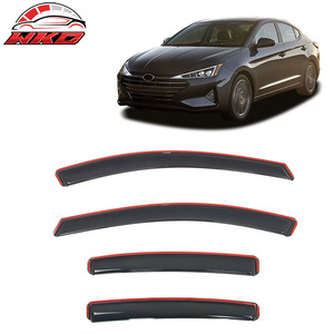 Déflecteurs de vitres en acrylique pour Hyundai Elantra 17-20 - Intégrés au profil de la fenêtre - Product Image 1