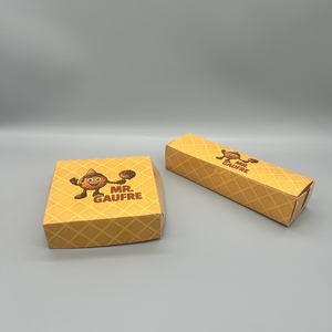 Plateau à sucettes Bananes enrobées de <span class=keywords><strong>chocolat</strong></span> résistant à l'huile et étanche avec logo imprimé personnalisé Mini bac à papier pour Cupcakes - Product Image 2