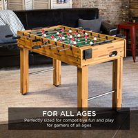 Table de baby-foot standard de 12 mètres pour enfants, jeu de société de sport, machine éducative à 8 barres, terrain de jeu vert
