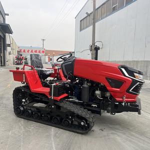 Mini-tracteur chenillé diesel 4x4 avec rotoculteur, boîte de vitesses et pompe pour opérations agricoles - Product Image 4
