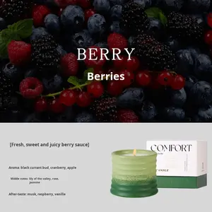 Bougie aromatique naturelle de luxe en gros, nouveau design, haute valeur, boîte en céramique de Noël, pas de commentaires - Product Image 6