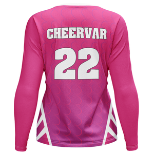 ชุดวอลเลย์บอลคอกลมแขนยาวสำหรับผู้หญิงชุดเล่นวอลเลย์บอลฝึกซ้อมแข่งขัน - Product Image 2