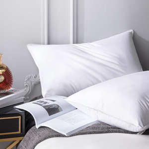 Oreillers de qualité hôtelière avec certification OEKO-TEX 10% 30% 50% <span class=keywords><strong>70</strong></span>% Oreiller en duvet de canard gris Oreiller respirant pour le soutien du cou Oreiller personnalisé - Product Image 5