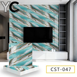 Adesivo Murale Impermeabile 30X30cm con Motivo Geometrico Moderno, Certificato CE, per Decorazione di Soggiorno, Bagno e Palestra - Product Image 4