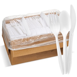 Cubiertos baratos Suyang Juego de cubiertos desechables de plástico PP 2,5G Cuchillo Cuchara Tenedor Juego de cubiertos - Product Image 4