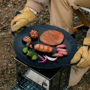 Factory Hot Selling Outdoor Cookware Camping Cooking Accessories Cooking <strong>Fry</strong> <strong>Pan</strong> Aluminium Alloy Nonstick BBQ <strong>Grill</strong> <strong>Pan</strong> - Product Image 1