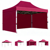 Tente de réception extérieure pour mariage 10x15 pliable, imperméable, résistante aux UV, avec structure en alliage d'aluminium et tissu Oxford double couche