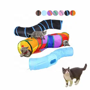 Cat tunnel with game balls interactive peekaboo cat slot toys indoor cat tunnel bed toy tunnels