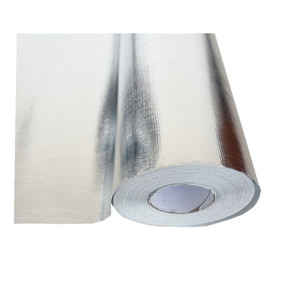 Matériau d'isolation thermique tissé à <span class=keywords><strong>prix</strong></span> d'usine, barrière radiante <span class=keywords><strong>en</strong></span> tissu <span class=keywords><strong>de</strong></span> fibre <span class=keywords><strong>de</strong></span> <span class=keywords><strong>verre</strong></span> enduit <span class=keywords><strong>de</strong></span> feuille d'aluminium, résistant à <span class=keywords><strong>la</strong></span> chaleur, découpable - Product Image 1