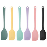 Spatule en silicone monobloc sans couture, vert matcha, résistante à la chaleur, tête flexible, grattoir à crème, outils de mélange et de pâtisserie, antidérapante