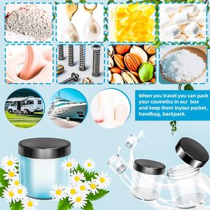 Tarro de Plástico PET Biodegradable de Alta Calidad con Tapa de Aluminio, Gran Capacidad: 50ml, 60ml, 80ml, 100ml, 200ml, 250ml, 500ml - Product Image 6