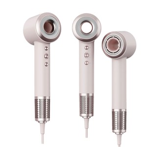 BPS Hair Dryer 110000 RPM High Speed Brushless Motor Ionic Home Use Silver Moon White Design - Product Image 5