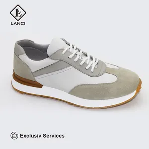 Lanci OEM ODM Sourcing Fabricant de chaussures Chaussures de marche décontractées en cuir véritable pour hommes