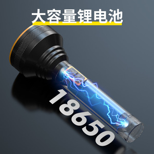 Lampe de poche en alliage d'aluminium, rechargeable, LED, lumière forte, portable, étanche, pour la maison et le camping - Product Image 3