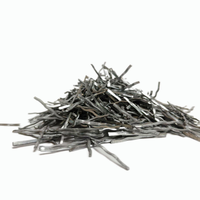 Fibres segmentées en acier ondulé pour sols et dalles en béton industrielles, à haute résistance à la traction et anti-corrosion
