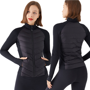 Haute qualité personnalisé femmes hiver coupe-vent matelassé veste à glissière en gros léger imperméable respirant écologique - Product Image 1
