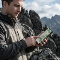 Étui de protection robuste et magnétique transparent en TPU+PC antichoc de luxe pour iPhone 17/16/15 et autres modèles