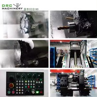 Tour CNC à banc incliné, centre de tournage à double broche, conception BMT65, tourelle à 12 outils, axes X et Y, usinage précis du métal
