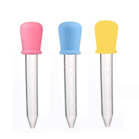 5ML bébé compte-gouttes en Silicone avec échelle 5ML Silicone liquide compte-gouttes liquide alimentaire compte-gouttes en plastique Silicone Pipette