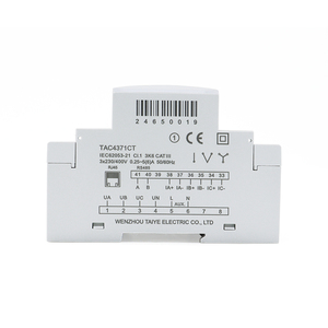 Medidor de Consumo de Energía Bidireccional Trifásico para Riel DIN, Pantalla LCD Retroiluminada, Ethernet TCP, con Transformador de Corriente 100/150/200A TAC4371CT - Product Image 4