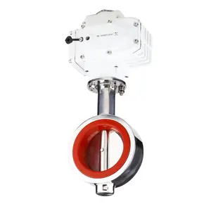 Industrial Grade Electric Control butterfly valve Motorized butterfly valve stainless steel butterfly valves with rotork