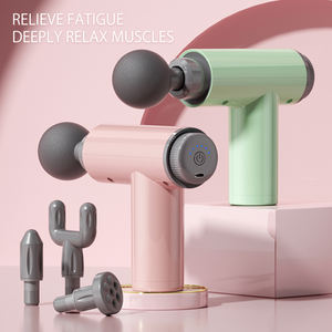 Mini pistolet de massage vibrant professionnel de haute qualité, moderne, pour la salle de sport, portable, OEM, relaxation corporelle, dos, cou, épaules - Couleur personnalisée, minuterie - Product Image 6