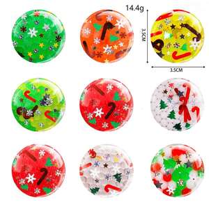 ลูกบอลบีบคลายเครียด TPR ลายคริสต์มาสประดับเลื่อม ขนาด 3.5 ซม. สำหรับผู้ใหญ่ - ของเล่นบีบรูปองุ่น - ของเล่นคล้ายองุ่น, ของเล่นฟิดเจ็ต - Product Image 5