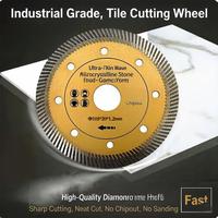 Lame de coupe diamantée ultra-mince et durable de qualité industrielle 105 mm, personnalisée OEM, pour carrelage et céramique, par Jiuyan Tools