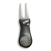 Accessoires de Golf personnalisés en métal, outil de Divot, fourche verte, outils de réparation multifonctionnels avec marqueur de balle