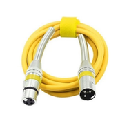 Câble audio-vidéo XLR 3/5 broches blindé en feuille de cuivre pur 22AWG, 5m, mâle-femelle, pour fabricants OEM et grossistes