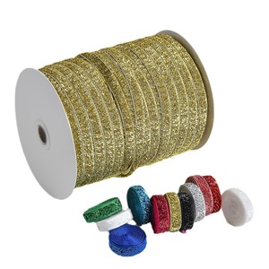 MEICHUANGHUI üretici özel renkli naylon kadife kurdela çeşitli özellikleri parlak altın gümüş giyim aksesuarları yay - Product Image 4