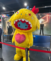 Mascotte de marque impactante : Costume de canard en caoutchouc personnalisé, mascotte intégrale avec ventilateur de refroidissement pour parcs à thème