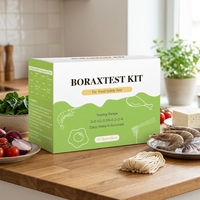 Kit de Tiras Reactivas Rápidas de Ácido Bórico (Borax) de 10 Piezas, Kit de Prueba de Seguridad Alimentaria para Detectar Aditivos Ilegales de Borax en Diversos Alimentos