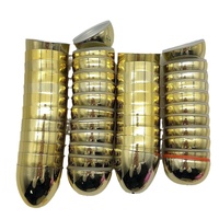 Métallique doré remplissable vide en plastique électrolytique Oeufs de Pâques Artisanat Goodie Basket Prix Oeufs sont articulés