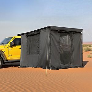 Tente de camping Oxford à une chambre pour voiture, auvent latéral, protection contre la pluie et la rosée, équipée de vinyle - Product Image 2
