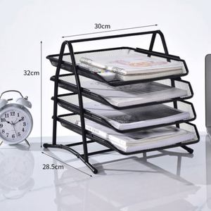 High Quality 4 Layer Mesh Desk Organizer Office <b>A4</b> Paper Document <b>File</b> Tray - Product Image 6