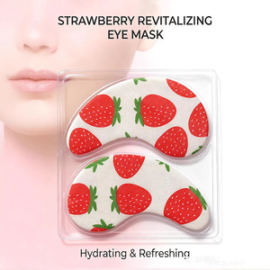 Mascarilla de Hidrogel de Fresa para Ojos 12g, Parche Hidratante de Colágeno para el Cuidado de los Ojos - Product Image 3