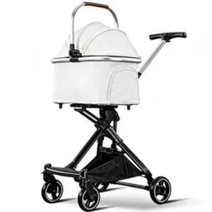 Promotion : Poussette pour chien de voyage d'extérieur Mamago S700 en tissu Oxford gris, chariot portable 4 roues en alliage d'aluminium, séparable, direct usine - Product Image 2