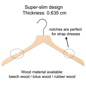 Perchas de Madera Lacada Estilo <span class=keywords><strong>Uniqlo</strong></span>, Forma Angular, Madera Natural, de un Solo Nivel, para Uso en la Cocina, Percha para Camisas - Product Image 5