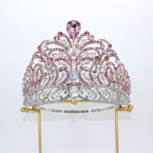 Couronne en alliage la plus vendue en Europe et en Amérique, fabricant en gros pour mariages, anniversaires, robes de mariée et de princesse, diamant - Product Image 3