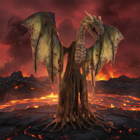 Nouvelle Décoration Animatronique Dragon Volant de Forêt d'Hiver 8 pieds pour Halloween 2026, Vente en Gros, pour Extérieur et Intérieur