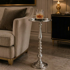 Mesa de Centro de Aluminio Fundido Resistente con Base Pesada – Mesa de Centro de Metal Sólido para Salones de Hoteles VIP y Eventos de Lujo - Product Image 1