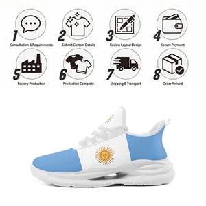 Chaussures de sport à lacets personnalisées <span class=keywords><strong>avec</strong></span> nom d'équipe imprimé sur demande, fabrication directe usine, OEM ODM, baskets personnalisées pour fans FN079-26027048-1 - Product Image 4